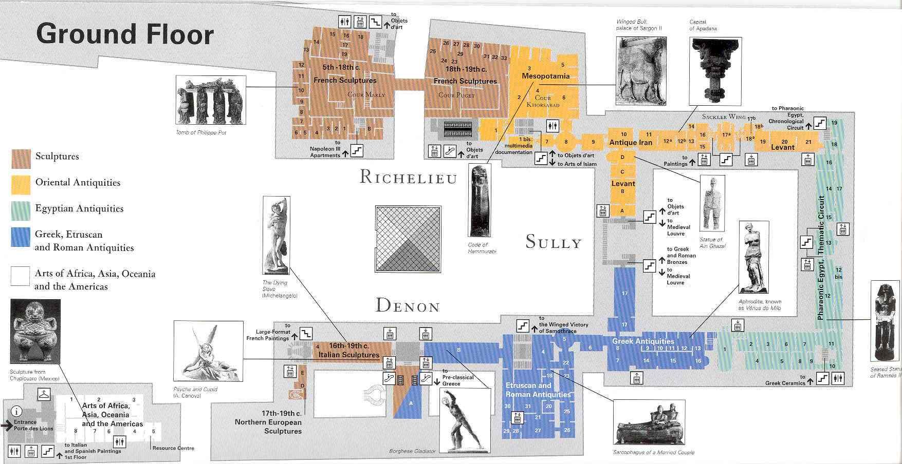 Evacuation Plan Louvre Museum